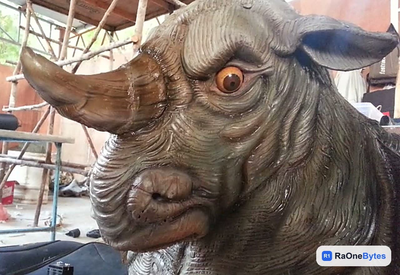 Sculpted animatronic creature head built by Raonebytes for film