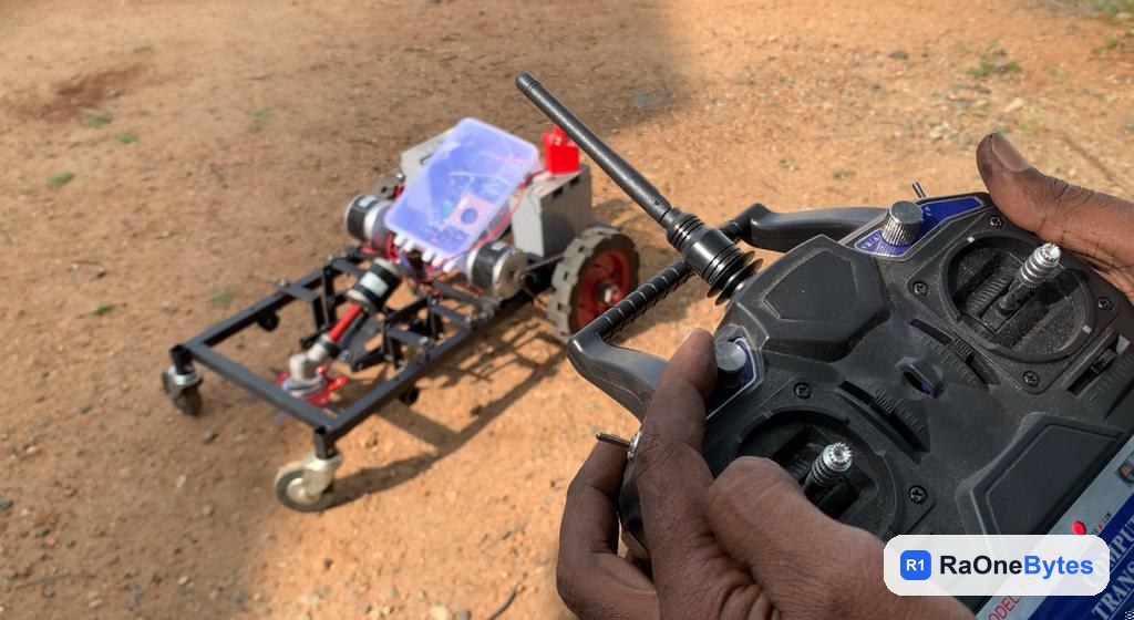 Field testing the robot platform