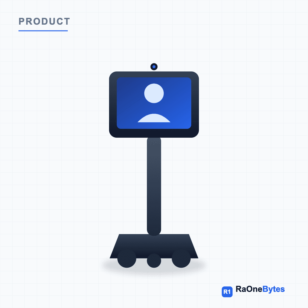 Final telepresence robot with HD screen and camera